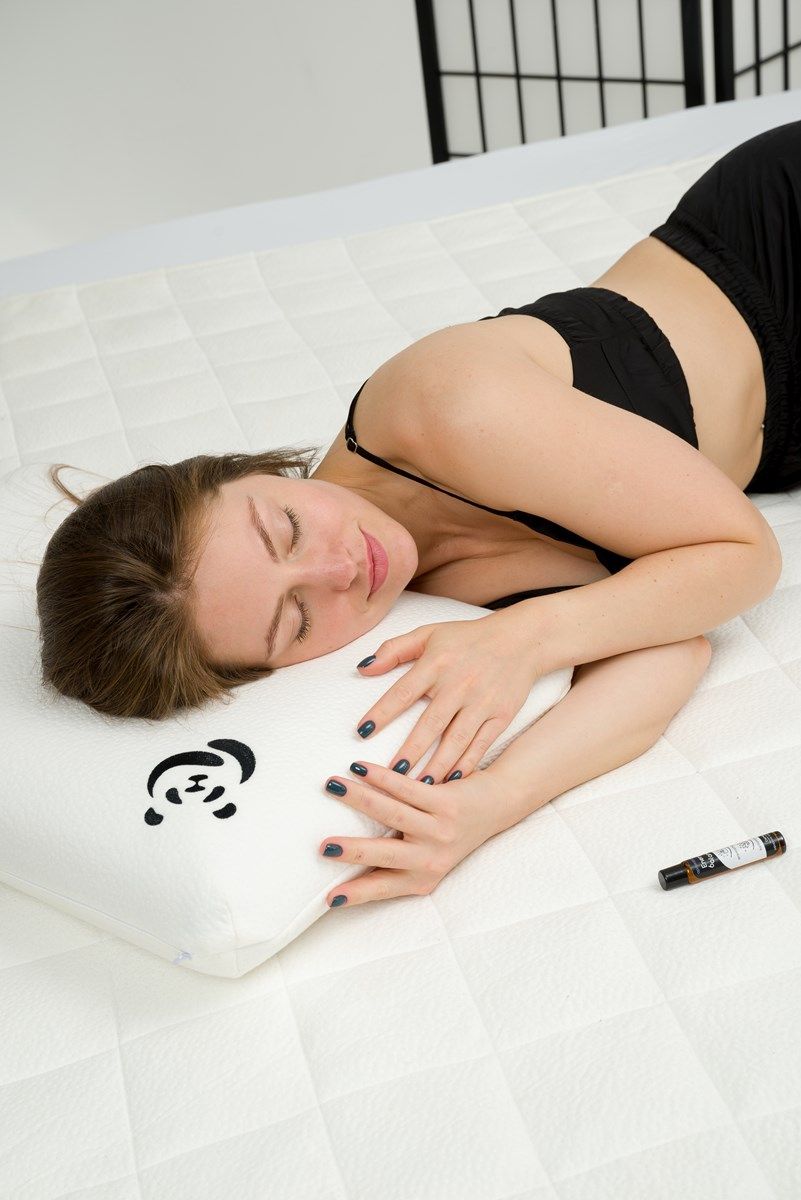 снимок Подушка с эффектом памяти PandaHug форма волна 50*38*10/12 + Подарок! Саше от магазина BIO-TEXTILES ОПТ