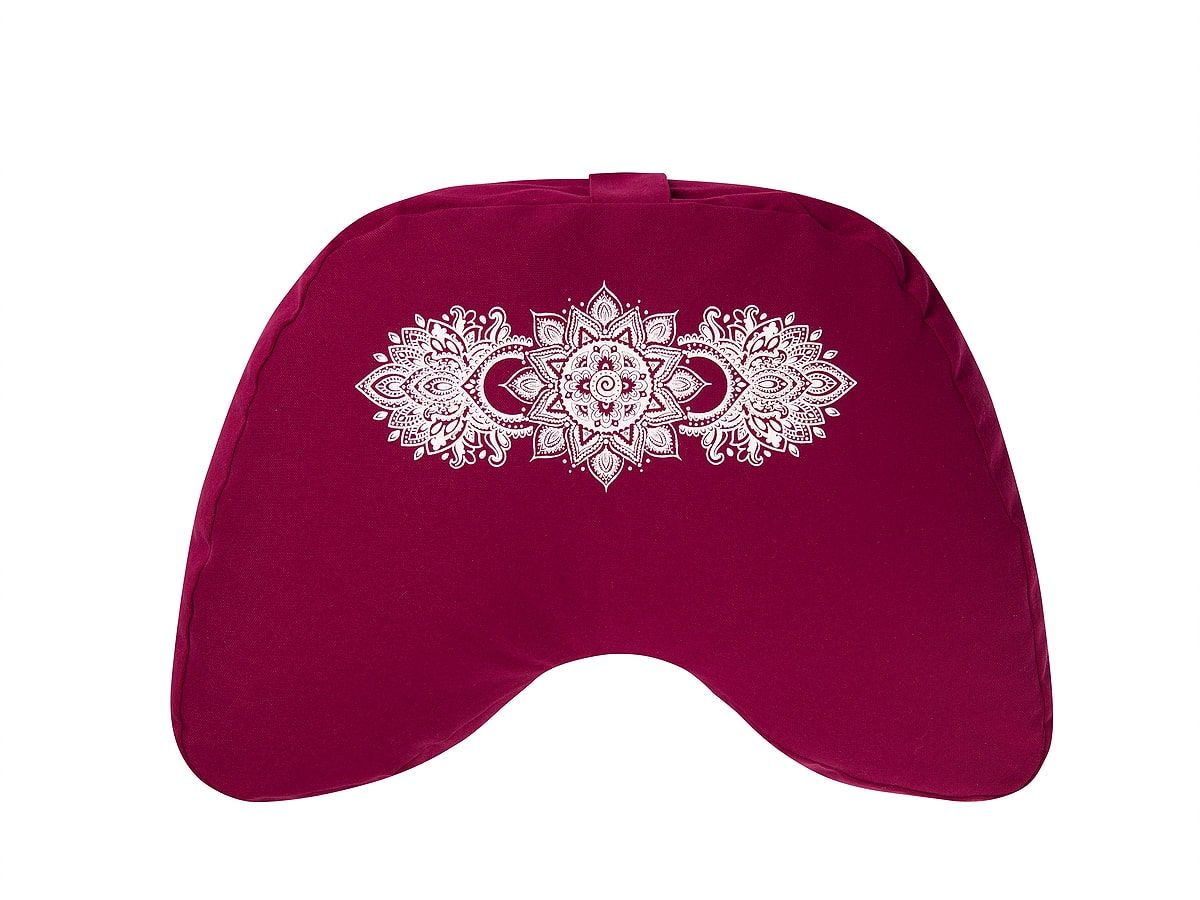 снимок Подушка трапеция для йоги "РЕЛАКС" (бордо) от магазина BIO-TEXTILES ОПТ