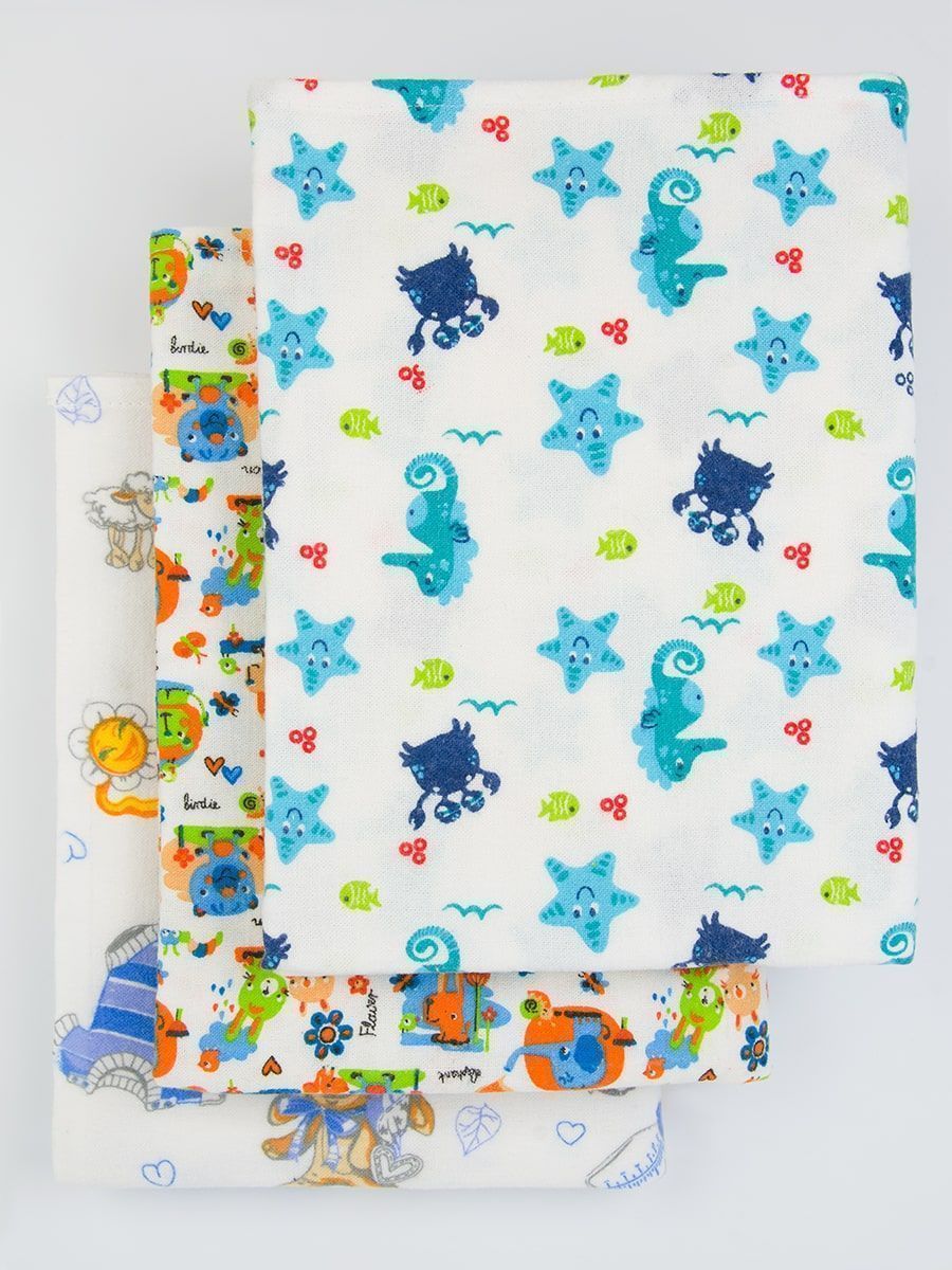 снимок Пеленка из фланели "Ассорти" 90*120, 1 шт. от магазина BIO-TEXTILES ОПТ