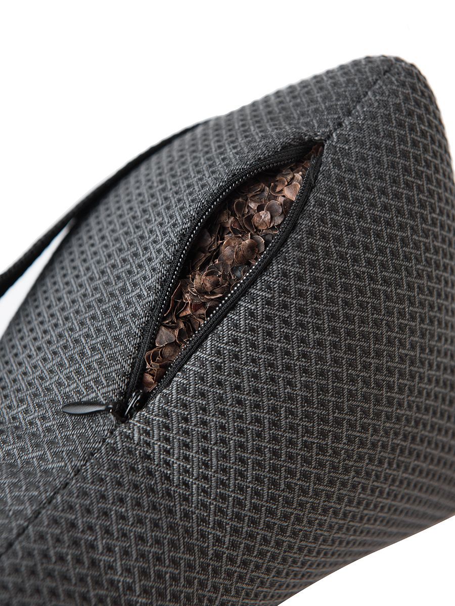 снимок Подушка на подголовник из авто ткани серая от магазина BIO-TEXTILES ОПТ